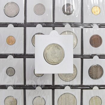 سکه 1000 دینار 1323 تصویری - EF40 - مظفرالدین شاه