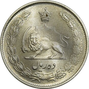 سکه 10 ریال 1323 - MS64 - محمد رضا شاه