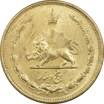سکه 5 دینار 1320 برنز - MS61 - رضا شاه