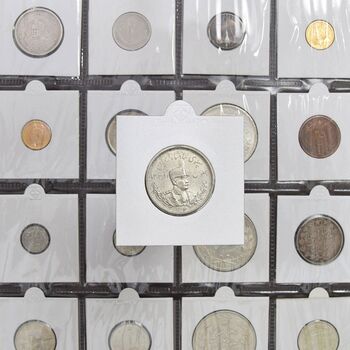 سکه 2000 دینار 1306 تصویری - ضرب تهران - MS63 - رضا شاه