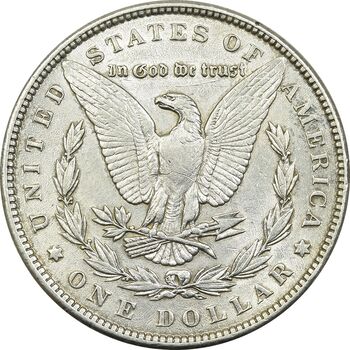 سکه یک دلار 1889 مورگان - AU50 - آمریکا