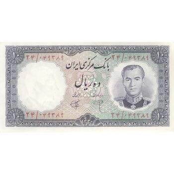 اسکناس 10 ریال 1340 - تک - UNC63 - محمد رضا شاه