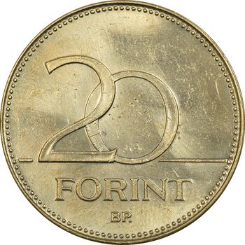 سکه 20 فورینت 2013 جمهوری - MS62 - مجارستان