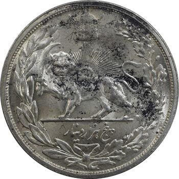 سکه 5000 دینار 1306L تصویری - MS63 - رضا شاه