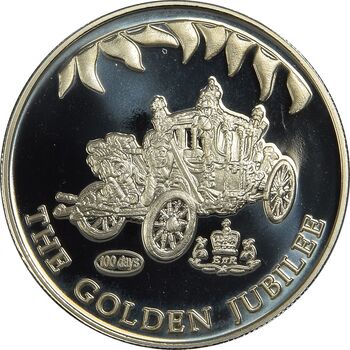 سکه 50 پنس 2002 الیزابت دوم - PF68 - بریتانیا