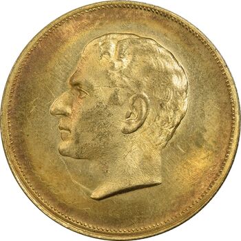 مدال برنز بیست و پنجمین سال سلطنت 1344 - UNC - محمدرضا شاه