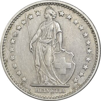 سکه 2 فرانک 1968 دولت فدرال - EF45 - سوئیس