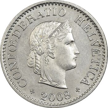 سکه 10 راپن 2008 دولت فدرال - AU55 - سوئیس