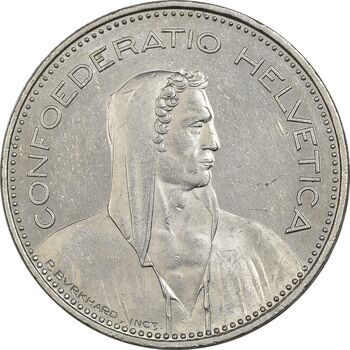 سکه 5 فرانک 2003 دولت فدرال - AU55 - سوئیس