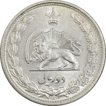 سکه 2 ریال 1313 - MS62 - رضا شاه