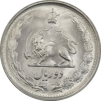 سکه 2 ریال 1343 - MS64 - محمد رضا شاه