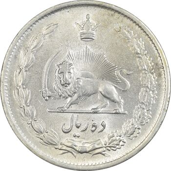 سکه 10 ریال 1323 - MS61 - محمد رضا شاه