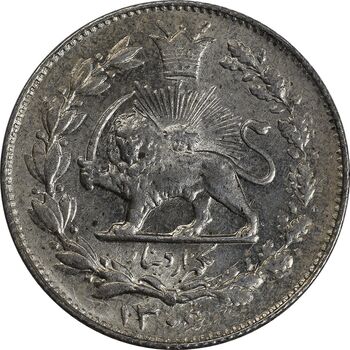 سکه 1000 دینار 1306 خطی - MS63 - رضا شاه