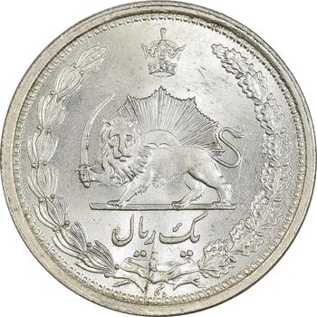 سکه 1 ریال 1313 (3 تاریخ بالا) - MS65 - رضا شاه