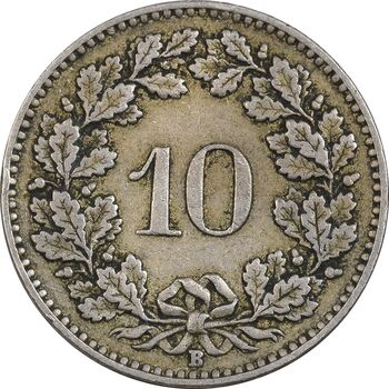 سکه 10 راپن 1921 دولت فدرال - EF40 - سوئیس
