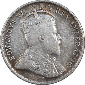 سکه 5 سنت 1906 ادوارد هفتم - VF35 - کانادا