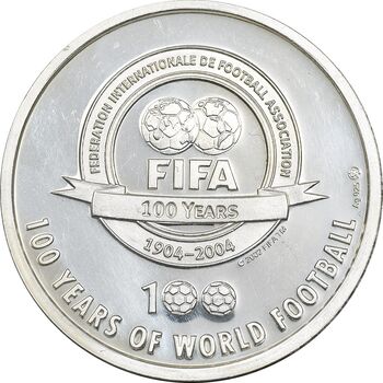 مدال نقره یادبود 100 سالگی فیفا 2004 - PF62 - الیور کان
