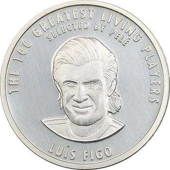 مدال نقره یادبود 100 سالگی فیفا 2004 - PF62 - لوئیس فیگو