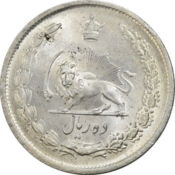 سکه 10 ریال 1323 - MS63 - محمد رضا شاه