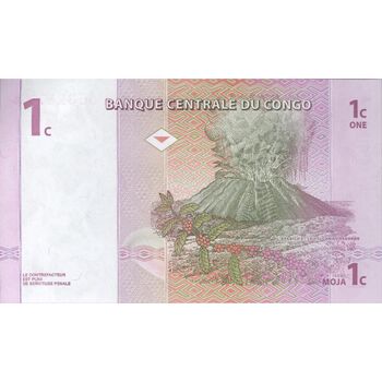 اسکناس یک سانتیم 1997 جمهوری دموکراتیک - تک - UNC64 - کنگو