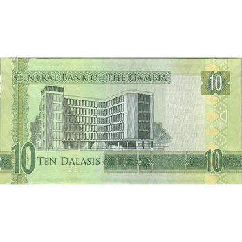 اسکناس 10 دالاسی بدون تاریخ (2015) جمهوری - تک - UNC63 - گامبیا