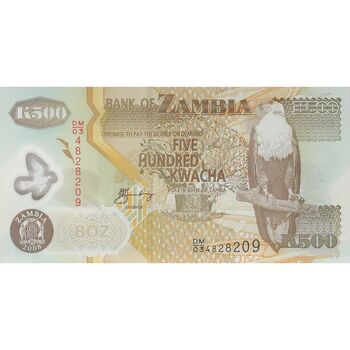اسکناس 500 کواچا 2008 جمهوری - تک - UNC65 - زامبیا