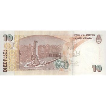 اسکناس 10 پزو بدون تاریخ (2014) جمهوری فدرال - JCF, JD¹ - تک - UNC64 - آرژانتین