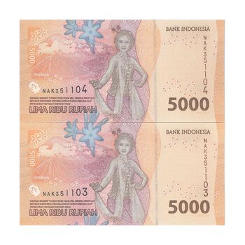 اسکناس 5000 روپیه 2022 جمهوری - جفت - UNC63 - اندونزی