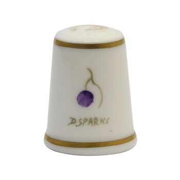 انگشتانه چینی قدیمی طرح میوه - کد 005793
