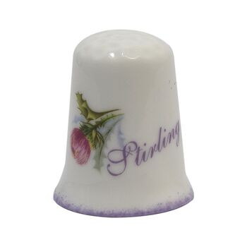 انگشتانه چینی قدیمی طرح گل - کد 005843