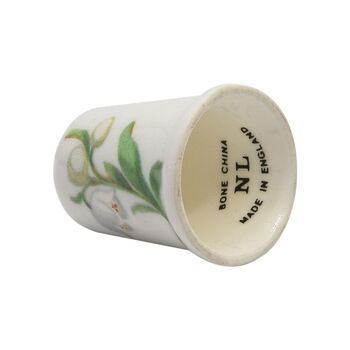 انگشتانه چینی قدیمی طرح گل - کد 005844