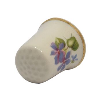 انگشتانه چینی قدیمی طرح گل - کد 005845