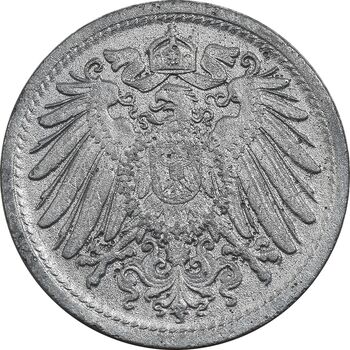سکه 10 فینیگ 1917 ویلهلم دوم - EF45 - آلمان