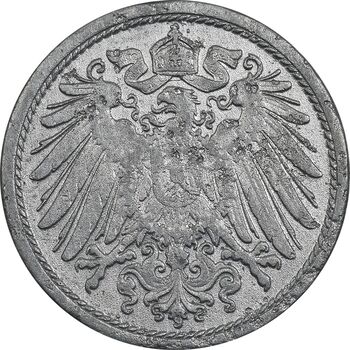 سکه 10 فینیگ 1917 ویلهلم دوم - EF40 - آلمان