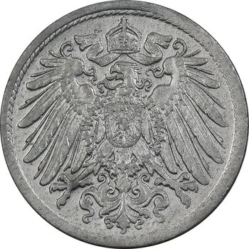 سکه 10 فینیگ 1918 ویلهلم دوم - EF40 - آلمان