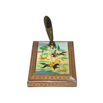 جاقلمی خاتم کاری طرح شکارگاهی - 051334