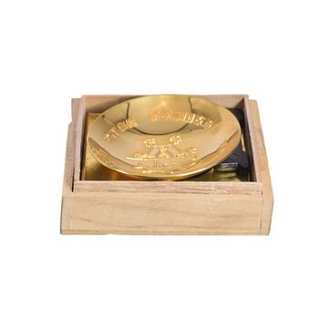 کاسه دکوری برنز با روکش آب طلا 24 عیار (با جعبه) - ساخت ژاپن - 051328