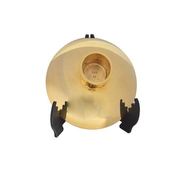 کاسه دکوری برنز با روکش آب طلا 24 عیار (با جعبه) - ساخت ژاپن - 051329