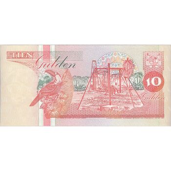 اسکناس 10 گلدن 1996 جمهوری - تک - UNC64 - سورینام
