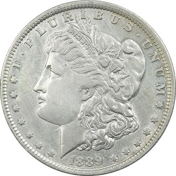 سکه یک دلار 1889 - O - مورگان - MS61 - آمریکا