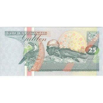 اسکناس 25 گلدن 1991 جمهوری - تک - UNC63 - سورینام