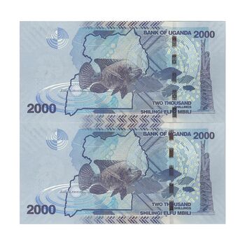 اسکناس 2000 شیلینگ 2015 جمهوری - جفت - UNC64 - اوگاندا