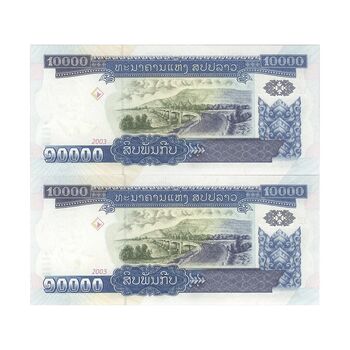 اسکناس 10000 کیپ 2003 جمهوری دموکراتیک خلق - جفت - UNC64 - لائوس