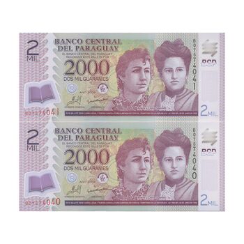 اسکناس 2000 گوارانی 2009 جمهوری - جفت - UNC65 - پاراگوئه