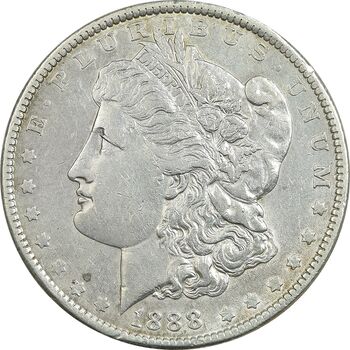 سکه یک دلار 1888 مورگان - EF40 - آمریکا