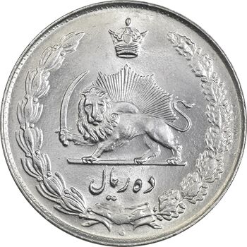 سکه 10 ریال 1335 - MS61 - محمد رضا شاه