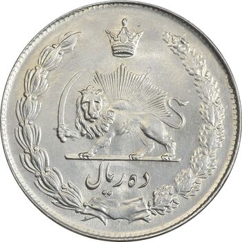 سکه 10 ریال 1342 - MS61 - محمد رضا شاه