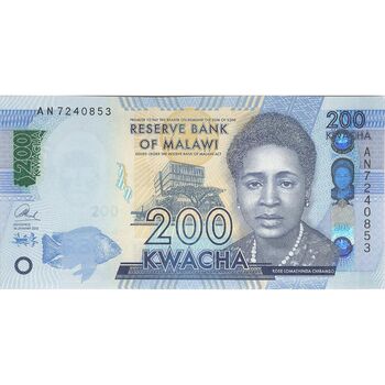 اسکناس 200 کواچا 2016 جمهوری - تک - UNC65 - مالاوی