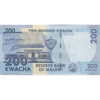 اسکناس 200 کواچا 2016 جمهوری - تک - UNC65 - مالاوی