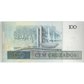 اسکناس 100 کروزادو بدون تاریخ(1987) جمهوری فدراتیو - LCBP, FMdO - تک - UNC62 - برزیل